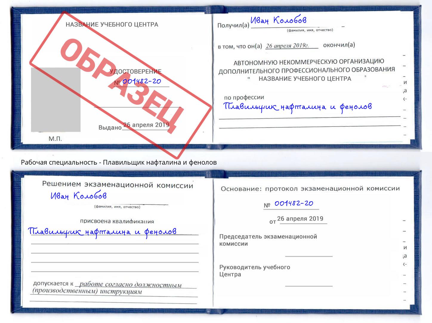 Плавильщик нафталина и фенолов Каменка